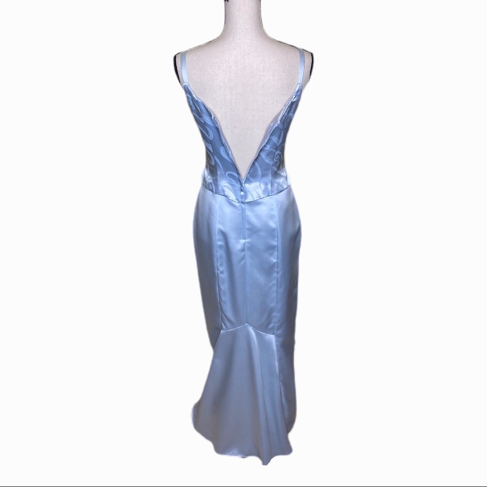 Jessica McClintock Blue Evening/Prom Dress - Picture 3 of 8